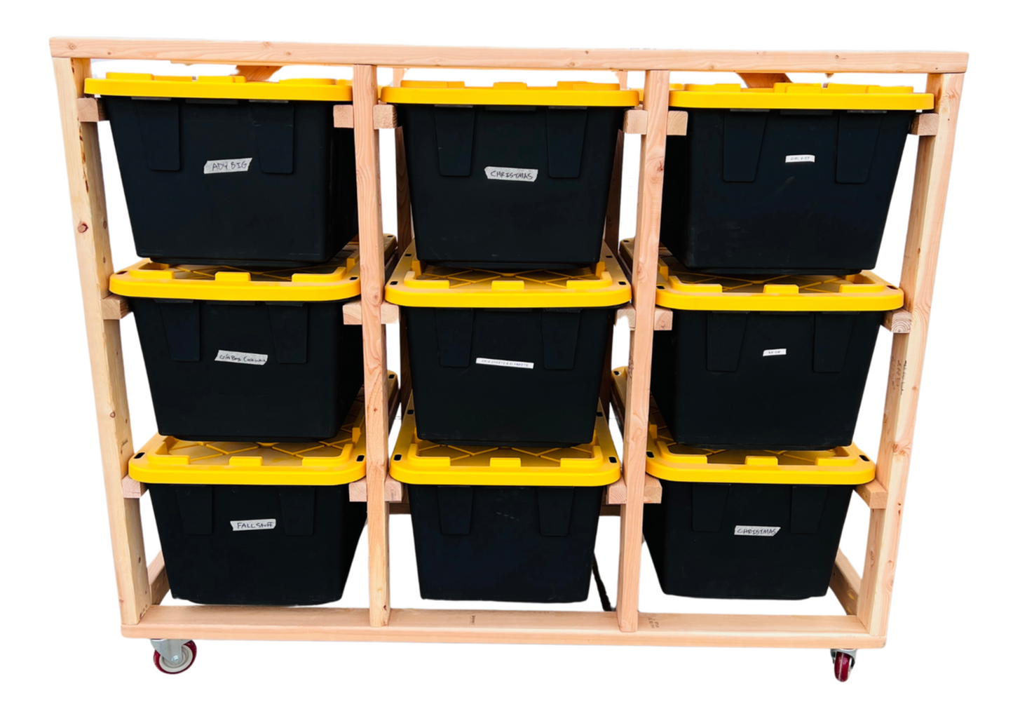 Mobile Tote Storage Racks